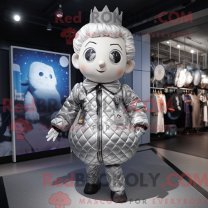 Silver Queen mascot costume...