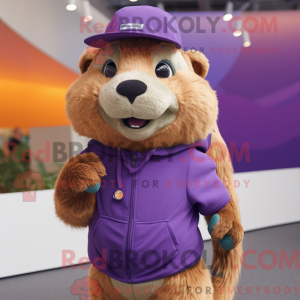 Purple Marmot mascot...