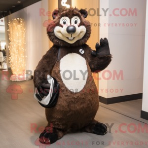 Brown Skunk-mascottekostuum...