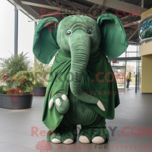 Máscara de elefante verde...