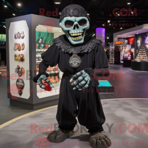 Svart Undead máscara...