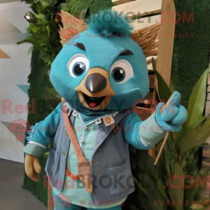 Teal Arrow Of Love maskot...