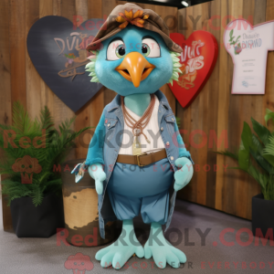 Teal Arrow Of Love maskot...