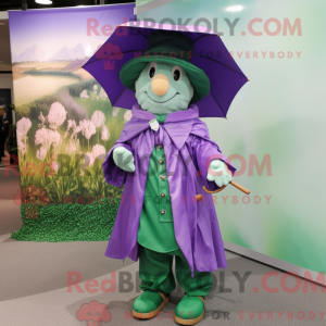Lavendel Leprechaun maskot...