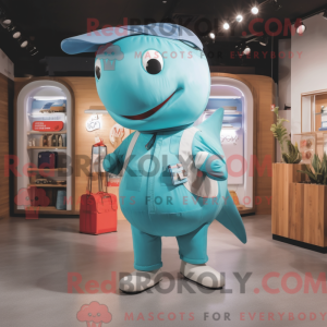Personaggio mascotte balena...