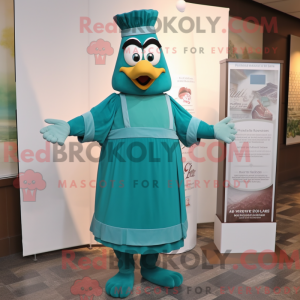 Teal Lasagna Maskottchen...