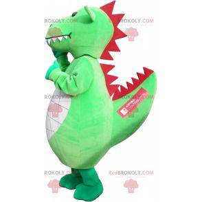 Jätte och imponerande grön dinosaurie maskot - Redbrokoly.com
