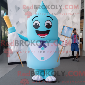 Postava maskota Sky Blue...