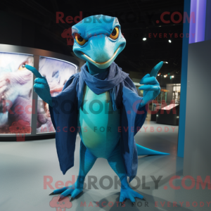Cyan Dimorphodon máscara de...