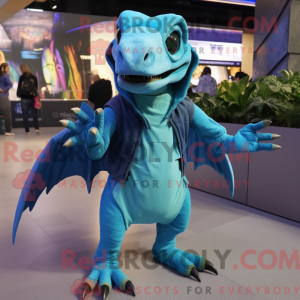 Cyan Dimorphodon máscara de...