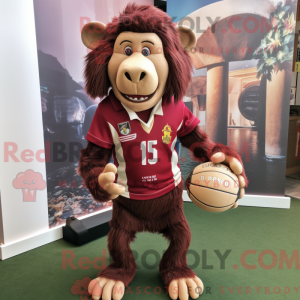Maroon Baboon mascot...