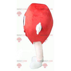 Mascote gigante e fofo com coração vermelho - Redbrokoly.com