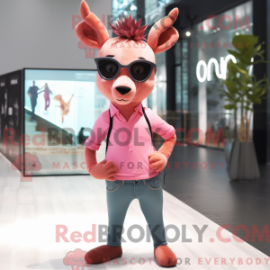 Pink Deer mask...