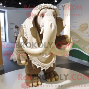 Figura de máscara de mamute...