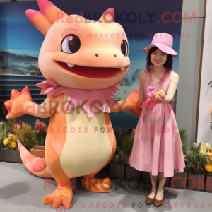 Costume de mascotte Peach...