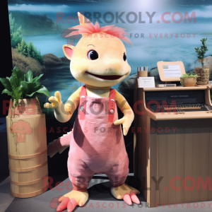 Peach Axolotls mascot...