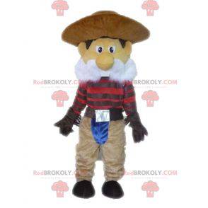 Mustached cowboy maskot i traditionell outfit - Redbrokoly.com