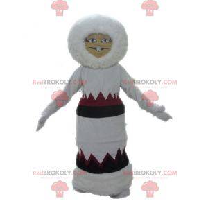 Eskimo mascot in dress. Indian mascot - Redbrokoly.com