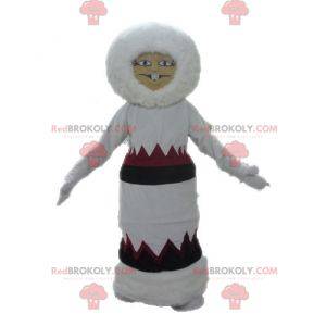 Eskimo maskot i klänning. Indisk maskot - Redbrokoly.com