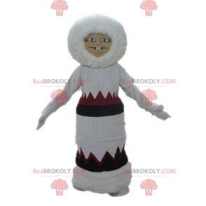 Eskimo-Maskottchen im Kleid. Indisches Maskottchen -