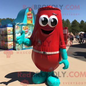 Turquoise Bottle Of Ketchup...