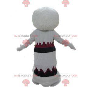 Eskimo-mascotte in jurk. Indiase mascotte - Redbrokoly.com