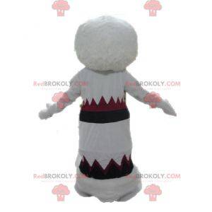 Eskimo-Maskottchen im Kleid. Indisches Maskottchen -