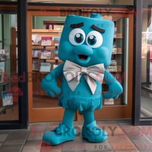 Teal Lasagna Maskottchen...