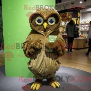 Olive Owl maskotdraktfigur...
