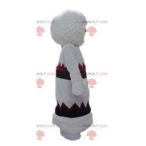 Eskimo-Maskottchen im Kleid. Indisches Maskottchen -