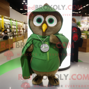 Olive Owl maskotdraktfigur...