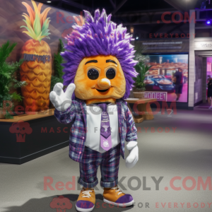 Paarse aas mascottekostuum...