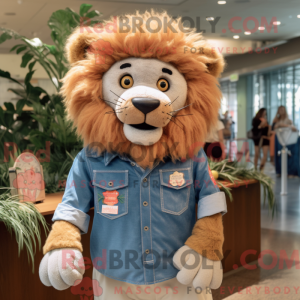 Peach Tamer Lion maskot...