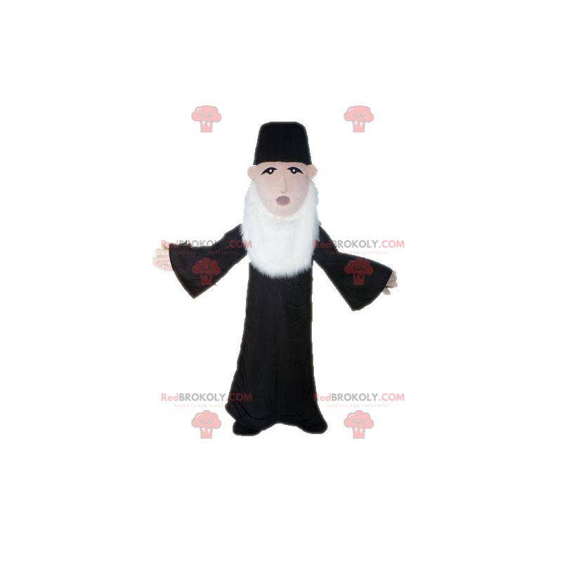 Priest mascot. Bearded man mascot - Redbrokoly.com