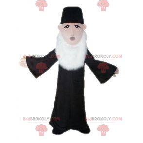 Priest mascot. Bearded man mascot - Redbrokoly.com