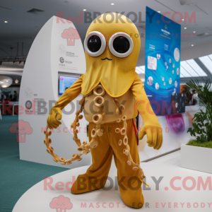 Máscara Gold Octopus com...
