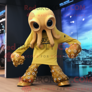 Máscara Gold Octopus com...