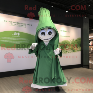 Grön lök maskot kostym...