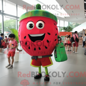 Rød vannmelon maskot...