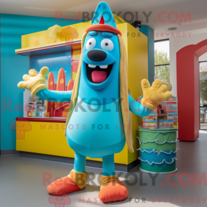 Turkis Hot Dog maskot...