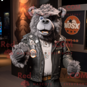Gray Steak mascot costume...