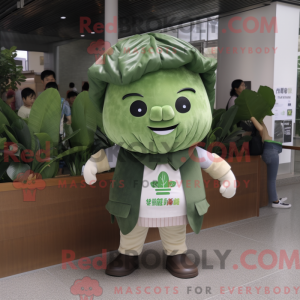 Cabbage Leaf mascot costume...