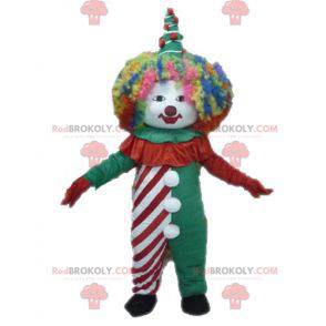 Mascotte de clown coloré. Mascotte de cirque - Redbrokoly.com