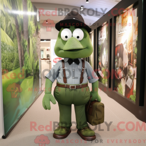 Forest Green Grenade mascot...