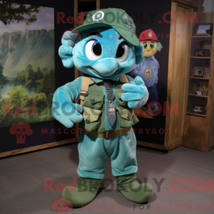 Turquoise Green Beret...
