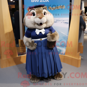 Figura de máscara de castor...