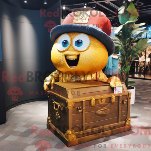 Gold Treasure Chest mascot...