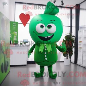 Green Love Letter maskot...
