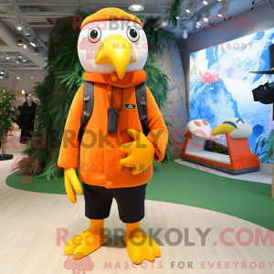 Orange Toucan maskot...