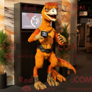 Disfraz de mascota naranja...